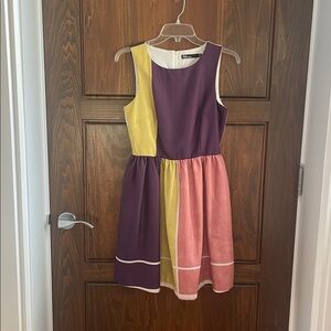 Colorblock Sleeveless Dress